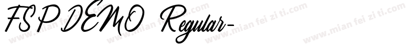FSP DEMO   Regular字体转换